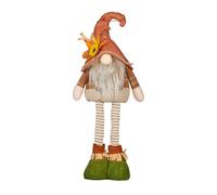 Décoration d'automne - Lutin avec jambes extensibles - 50 cm - Décoration d'automne - Figurines en peluche - Décoration d'Halloween - Poupées en peluche - Récolte d'automne