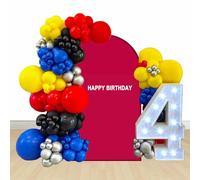 Décoration de Ballons Spider d'Anniversaire Décorations de Fête Thème Spider Fournitures de Fête d'Anniversaire