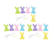 Décoration de Bannière de Lapin 3 Ensembles Bannière de Lapin en Feutre Mignon Guirlande de Joyeuses Pâques pour la Maison Fête Mur Fenêtre Décor de Jardin Matériau en Feutre