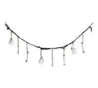 Décoration de bannière Halloween - Feston avec os de squelette en résine pour Halloween - 2 mètres Props effrayants pour plafond, décoration à suspendre pour Escape Room, salon,