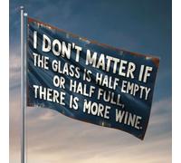 Décoration de bar amusante avec inscription « There Is More Wine » (60 x 90 cm)