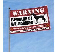 Décoration de bar avec drapeau de Braque de Weimar - Accessoires de dortoir - Décoration hippie (30 x 45 cm)