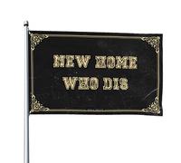 Décoration de bar de sport New Home Who Dis Drapeau cool Décor pour chambre d'homme Décoration de porte (60 x 90 cm)