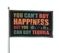 Décoration de bar de sport « You Can'T Buy Happiness But You Can Buy Tequila » - Décoration cool pour chambre de gars, chambre à coucher, porte (30 x 45 cm)
