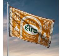 Décoration de bar extérieure Eire : une célébration du patrimoine irlandais et de la culture drapeaux amusants pour dortoir universitaire (60 x 90 cm)