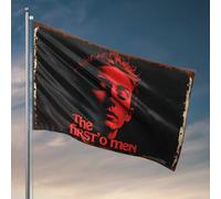 Décoration de bar extérieure Portrait aux teintes rouges : le premier drapeau « O » pour décoration de porte de chambre à coucher (152 x 244 cm)