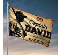 Décoration de bar pour la maison, Captain David Baiters, drapeau de l'équipe de baseball, affiches amusantes pour dortoir universitaire (120 x 180 cm)