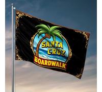 Décoration de bar pour la maison Santa Cruz Boardwalk : un paradis tropical au bord de la mer, décoration de chambre d'adolescent, garçon, accessoires de chambre pour hommes (60 x 90 cm)