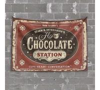 Décoration de bar pour la maison - Station de chocolat chaud confortable : chaleur, conversations sincères et choses de tapisserie pour chambre de garçon - Accessoires de bar - grotte pour homme (100