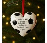 Décoration de baseball en forme de cœur, décoration de Noël sur le thème du baseball, décorations sportives vintage, ornements en acrylique avec impression double face pour sapin de Noël, cadeaux de