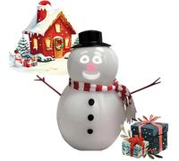 Décoration de Bonhomme de Neige Parlant animé, Bonhomme de Neige animé Parlant avec projecteur et Haut-Parleur intégrés, pour la décoration de Noël de Vacances à la Maison