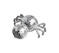 Décoration de boule disco en forme d'araignée - Miroir décoratif léger et mignon - Pièces maîtresses pour anniversaire, bal de fin d'année, Noël, mariage, remise de diplôme