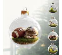 Décoration de Boule Scène Sportive Festival,Ornement De Noël pour Porche,Boules de Décoration de Noël,pour Intérieur Extérieur Table à Manger Fête d'Installation Salon Soirée Cheminée, Intérieur E-D