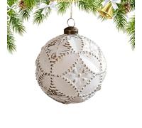 Décoration de Boules de Noël, décorations de Bijoux de Noël de 8 cm - Anneaux de Boules de décoration de Noël, pour Table de Jardin, Chemin de Jardin, cheminée, escalier de Guirlande d'arbre de