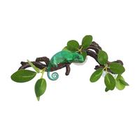 Décoration de branche pour reptiles - Arbre artificiel, ornement d'habitat flexible, jouet d'enrichissement pour grimper | Décoration pour terrarium à serpents, accessoire pour aquarium à agame barbu,