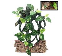 Décoration de branche pour reptiles - Arbre artificiel, ornement d'habitat flexible, jouet d'enrichissement pour grimper | Décoration pour terrarium à serpents, accessoire pour aquarium à agame barbu,