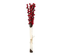 Décoration de branches en feutre rouge crépuscule, branche flexible, fabriquée à 100 % en laine de mouton, faite à la main au Népal, pièce maîtresse, vitrine, décoration de salon, décoration
