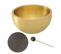 Décoration De Bureau - Bowl Sound Bowl Avec Maillet Et Coussin Pour La Méditation | Bol Spirituel Portable Fabriqué À La Main Pour Le Yoga, Pleine Conscience, Soulagement Du Stress