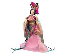 Décoration De Bureau De Poupée Chinoise Han Dong Dynasty Chan Diao Quatre Belles Poupées De Poupée Asiatique Orientale Fille 12'' Convient À La Collection De Noël De Bureau À Domicile,Rose