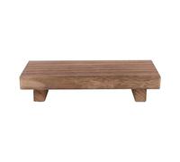 Décoration de bureau d'Halloween - Petit support en bois pour palette - Support de base en bois pour salle de bain, cuisine, porte-savon, dressing, comptoir - Ornements pour salon (marron, 21. 8 x 9,1