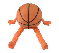 Décoration de bureau, figurine de basket-ball assis, 7,6 x 8,9 x 4,9 cm, design compact et amusant, ornement accrocheur portable pour table, ventilateur, hommes, , femmes et décoration