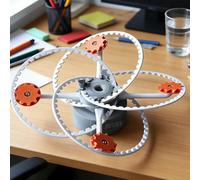 Décoration de bureau mécanique imprimée en 3D avec mouvement dynamique, assemblage nécessaire pour la décoration de la maison ou de la salle de classe