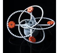 Décoration de bureau mécanique Star Track - Modèle d'engrenage imprimé en 3D avec mouvement mécanique dynamique pour bureau, bibliothèque ou surface plane