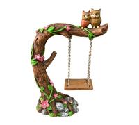 Décoration de bureau miniature en résine peinte à la main, ornement de jardin pour étagère, scènes de table et intérieurs de la maison Ornement de jardin miniature en résine peinte à la main,