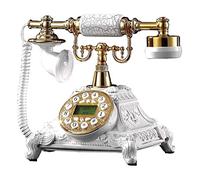 Décoration De Bureau Ou De Maison, Sculpture Abstraite Unique, Téléphone Vintage Créatif, Téléphone Fixe De Style Antique avec Fil Et Bouton-Poussoir pour La Décoration De La Maison Et du Bureau