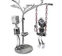 Décoration de Bureau robotique avec Confession d'amour, Style Unique, scène Romantique de balançoire, Cadeau d'anniversaire, for Anniversaires et Mariages