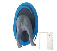 Décoration de cadre de porte en forme de chat | Impression 3D - Décoration artistique - Petit ornement pour porte de salon, chambre à coucher, étude, salle de bain, porte intérieure