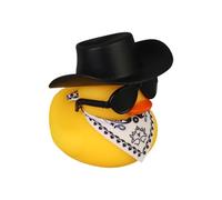 Décoration de canard flottant avec chapeau et lunettes de soleil, jouet de bain de piscine d'apprentissage précoce pour bébé, temps de natation, décoration flottante en PVC pour piscine