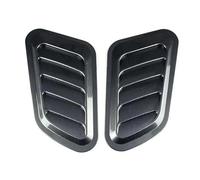 Décoration de Capot de Voiture, Conception d'air, Simulation de Ventilation, Faux Corps d'admission d'air, Planche à Feuilles collée créative et Durable(1pair Carbon Fiber)