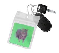 Décoration de carte lentille, carte lenticulaire 3D agitante, Fidget 3D lenticulaire Cat Card Keyring Pendentif Design artistique abstrait Compagnon apaisant portable pour les trajets en déplacement