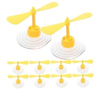 Décoration de casque 10 pièces, hélice en plastique mignonne avec ventouse forte, ornements de casque légers et portables pour amis, chapeau d'hélice petit ami en plastique