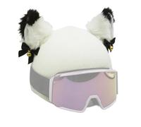 Décoration De Casque De Ski - Couvre-oreilles De Chat Avec Cloches, Accessoire Élastique Lavable, Mise À Niveau Du Style Sports D'hiver, Enveloppe De Protection Mignonne | Équipement Amusant Pour Snow