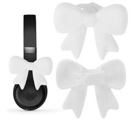 Décoration de casque en silicone 3D en forme de nœud - Jolies décorations d'écouteurs | pour étudier, travailler, voyager, partir, streaming
