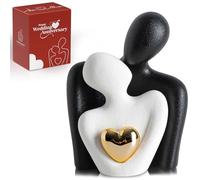 Décoration de chambre à coucher pour couples, décoration de support TV Knick Knacks, mini statue et sculpture de couple pour salon, pièces de spectacle d'amour romantique, Saint-Valentin, mariage,