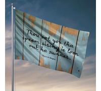 Décoration de chambre amusante avec inscription « Thou Set You The Specimen String Is Long But Not Runner » Drapeau pour chambre d'adolescente (60 x 90 cm)