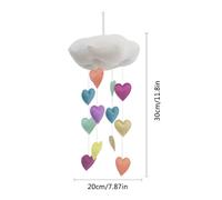 décoration de chambre de bébé, jouet mignon, tipi suspendu, Mobile, 1er anniversaire, nuage, coeur