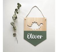 Décoration de chambre d'enfant dinosaure | Plaque de nom | Panneau de porte | Décoration de chambre d'enfant dinosaure | Cadeau d'anniversaire