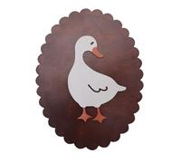 Décoration de Chambre d'Enfant en Forme d'Oie, Décor Canard avec Ruban Adhésif Double Face Décoration Murale en Bois Sans Perçage Plaque Bois d'Oie pour Chambre à Coucher Maison de Ferme