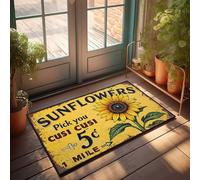 Décoration de chambre drôle tournesol Choisissez votre propre : Cusi Cusi Paillasson spécial automne Bienvenue Tapis pour porte d'entrée Intérieur Extérieur Ma(65 x 90 cm)