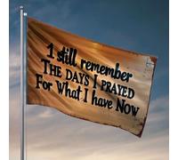 Décoration de chambre pour garçon avec inscription « Teenager I Still Remember The Days I Prayed For What I Have Now ». Drapeau d'automne pour jardin et terrasse (30 x 45 cm)