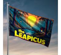 Décoration de chambre pour garçon - Drapeau The Leap Into Serene Forest Escapes - Accessoires de bar pour garçons - 60 x 90 cm