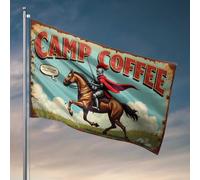 Décoration de chambre pour garçons - Café - Un chevalier - Quête pour le brassage parfait - Drapeaux pour les garçons - Accessoires de bar - Pour homme - 60 x 90 cm