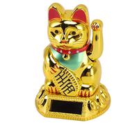 Décoration de Chat Chinois Fortune économie d'énergie Agitant Porte-Bonheur Faisant Signe Décoration de Chat écologique Mignon