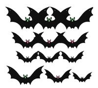 Décoration De Chauves-Souris D'extérieur, Ornement Léger Et Effrayant À Sus