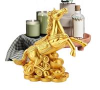 Décoration de cheval de compagnie : design élégant et complexe, symbole de prospérité et de richesse, accent décoratif pour la maison, utilisation et festivals | Sculpture en résine, cadeau à