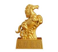 Décoration de cheval - Statue d'animaux du Nouvel An, art mural de cheval, figurines de décoration artistique, sculpture souvenir de bénédiction du zodiaque attirant la richesse et la chance pour